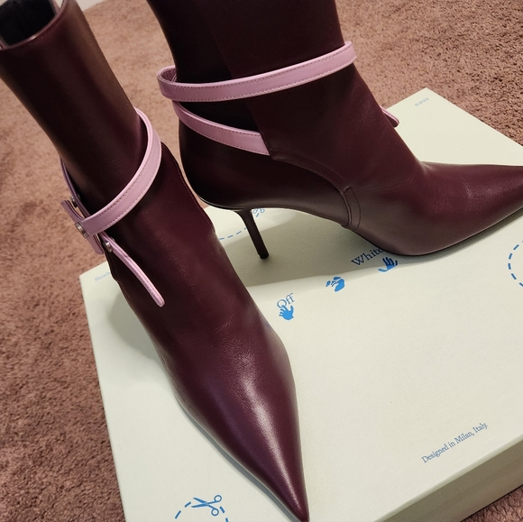 Zip Tie Pointed Toe Bootie (Women) - Picture 4 of 7